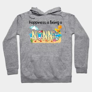 Happiness Is Being A Nonnie Summer Beach Happy Mother's Hoodie